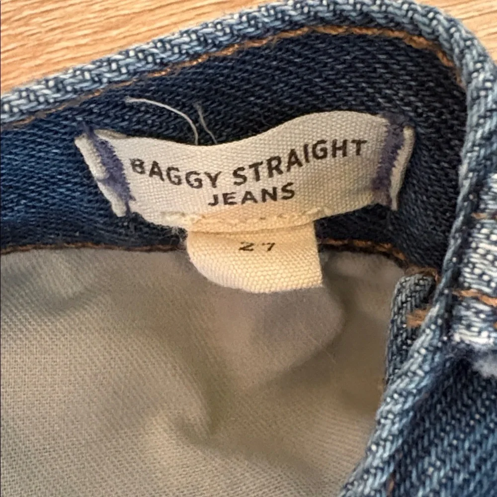 MADEWELL Baggy Straight Denim Cut Off shorts